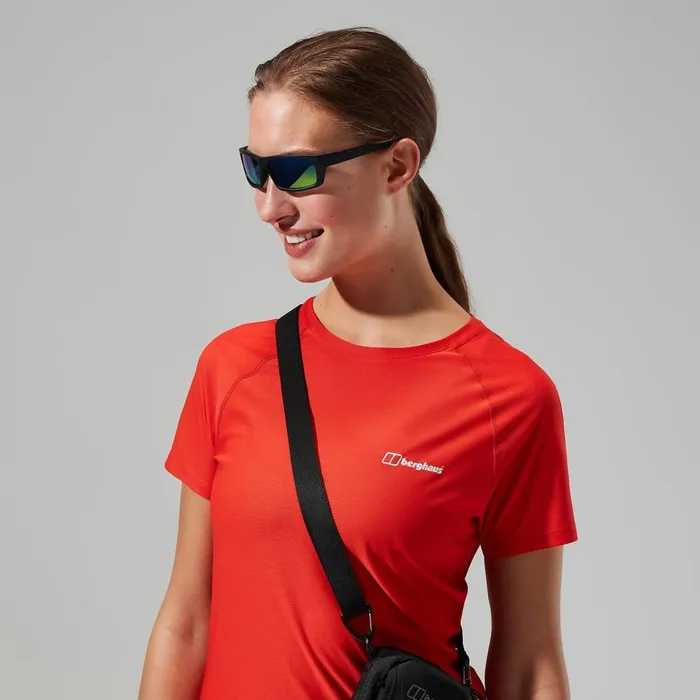 Technical Baselayers Women Berghaus 247 Tech Super Stretch Crew Tee 8211 Orange