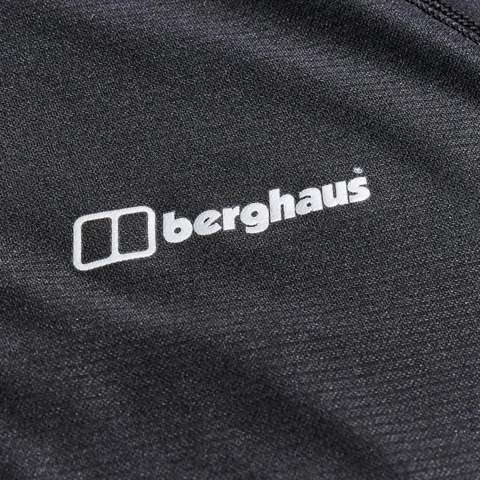 Technical Baselayers Women Berghaus 247 Tech Tee Long Sleeve Half Zip 8211 Black