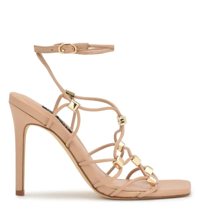 Tenor Ankle Wrap Heeled Sandals Warm Blush Women Nine West Heels