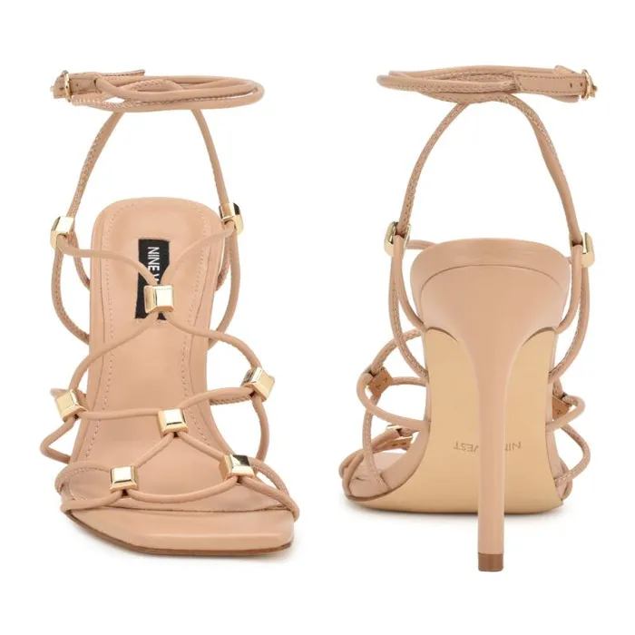 Tenor Ankle Wrap Heeled Sandals Warm Blush Women Nine West Heels Tenor Ankle Wrap Heeled Sandals Warm Blush Women Nine West Heels