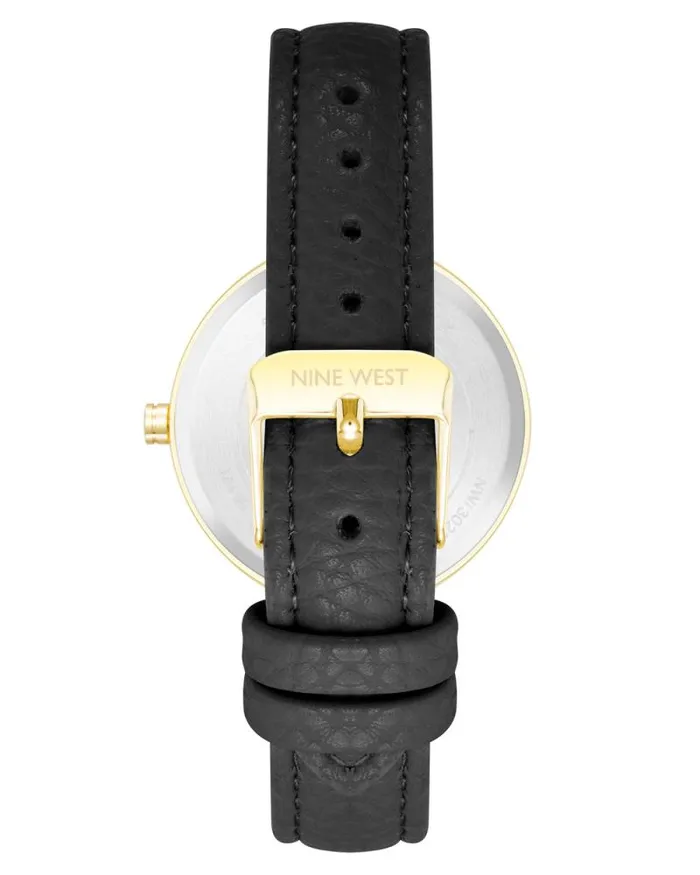 Textured Strap Watch Black Women Nine West Straps Textured Strap Watch Black Women Nine West Straps