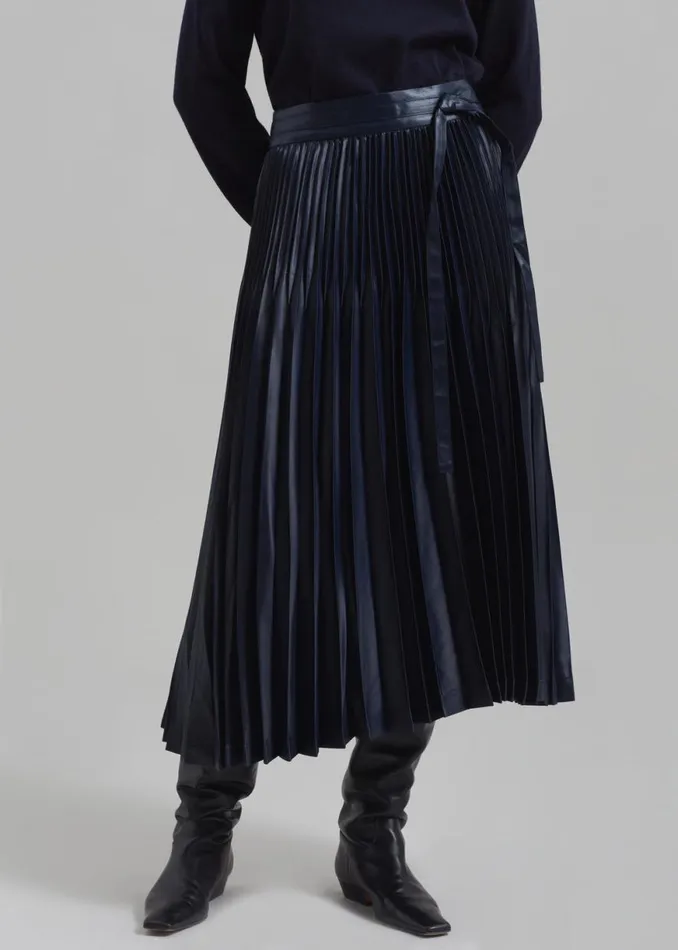 The Frankie Shop 31 Phillip Lim Chintz Pleated Skirt 8211 Midnight Shop Clothing