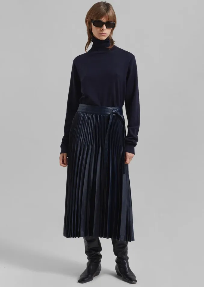 The Frankie Shop 31 Phillip Lim Chintz Pleated Skirt 8211 Midnight Shop Clothing