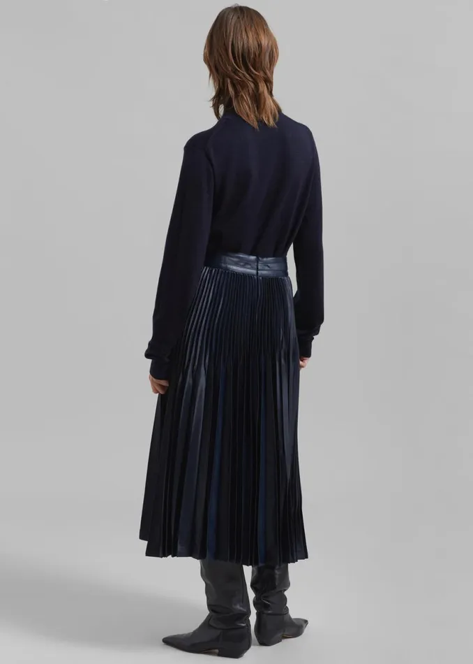 The Frankie Shop 31 Phillip Lim Chintz Pleated Skirt 8211 Midnight Shop Clothing