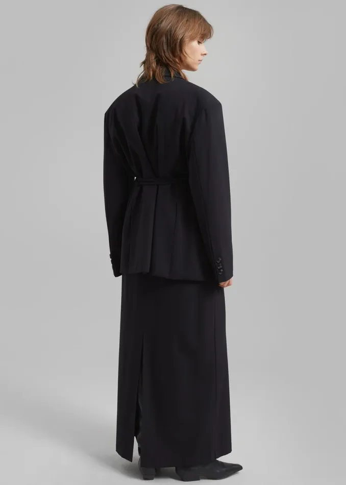 The Frankie Shop Allison Long Skirt 8211 Black Shop Clothing