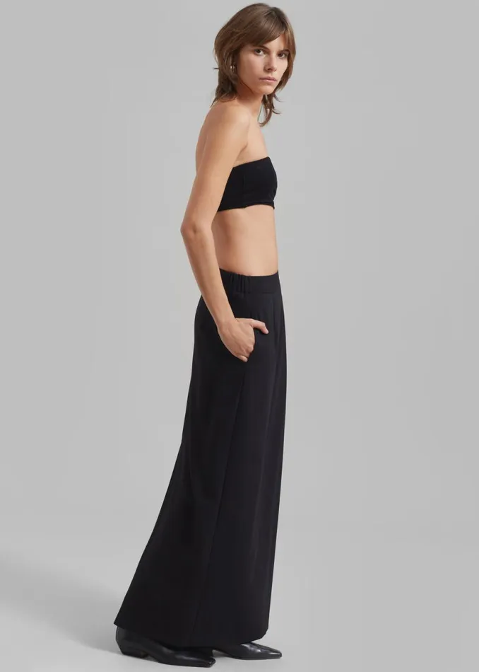 The Frankie Shop Allison Long Skirt 8211 Black Shop Clothing