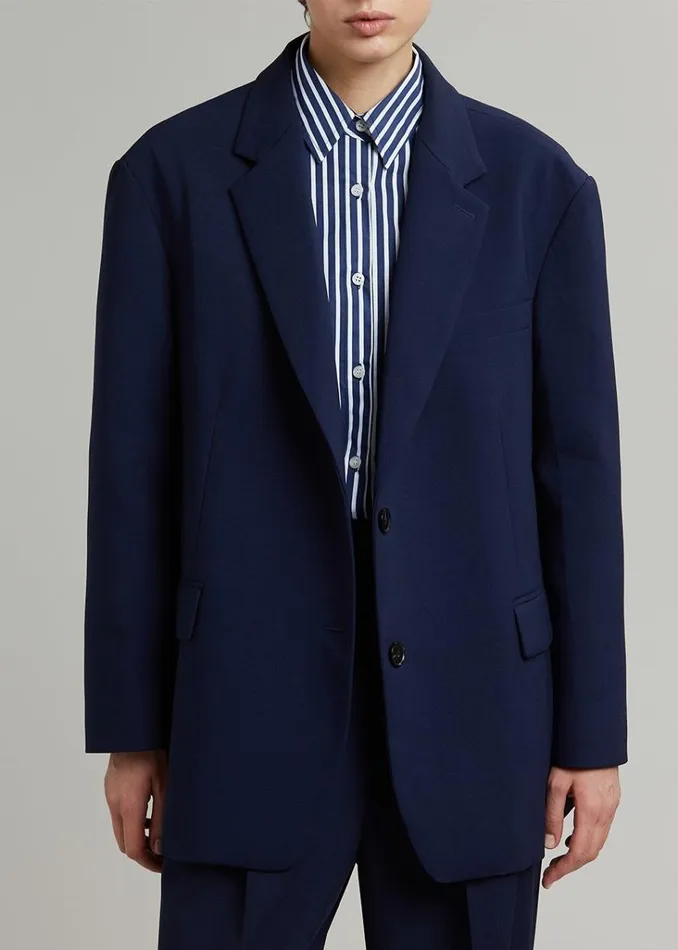 The Frankie Shop Bea Blazer 8211 Midnight Blue Shop Suits