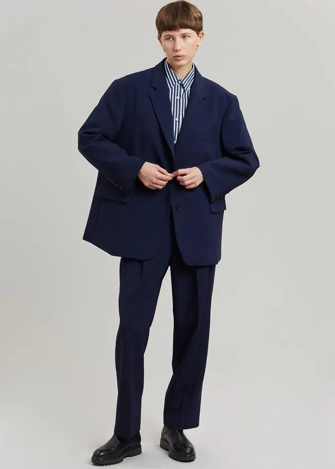 The Frankie Shop Bea Blazer 8211 Midnight Blue Shop Suits