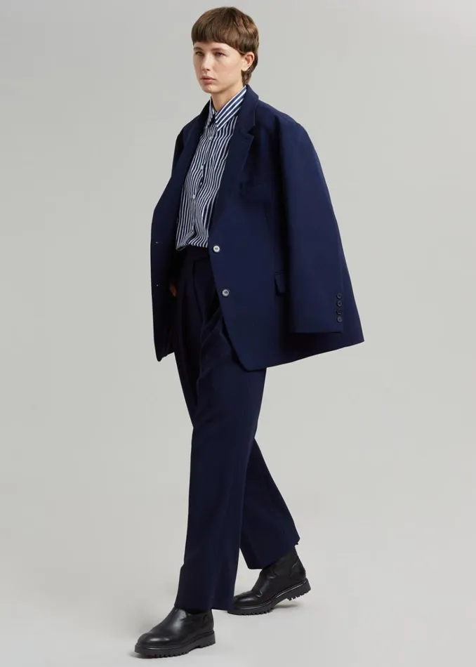 The Frankie Shop Bea Blazer 8211 Midnight Blue Shop Suits