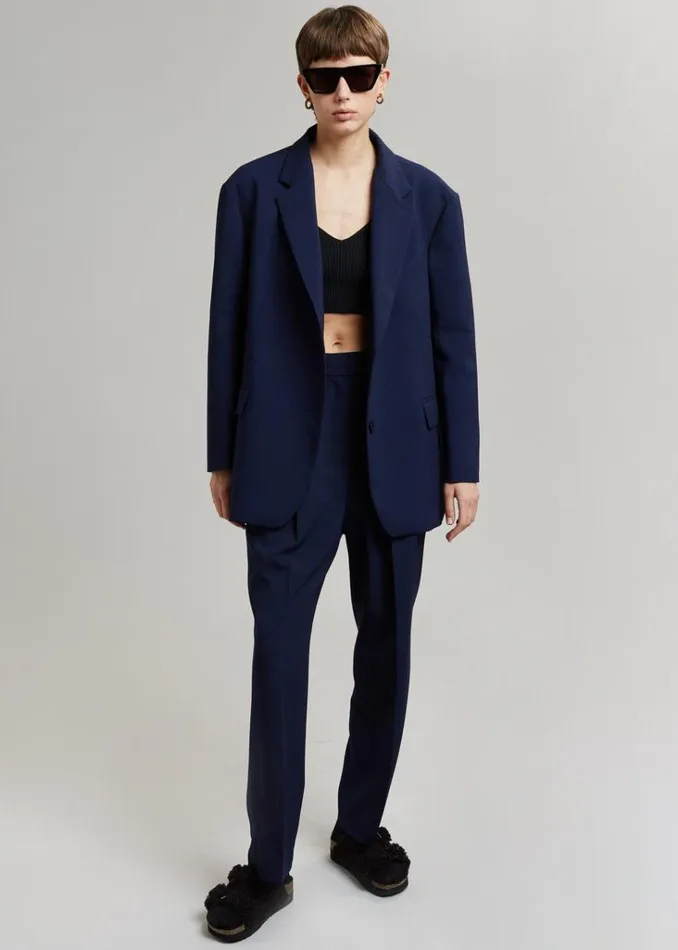The Frankie Shop Bea Blazer 8211 Midnight Blue Shop Suits