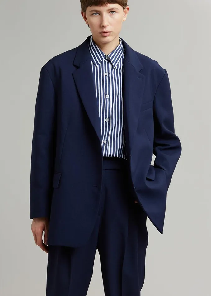The Frankie Shop Bea Blazer 8211 Midnight Blue Shop Suits