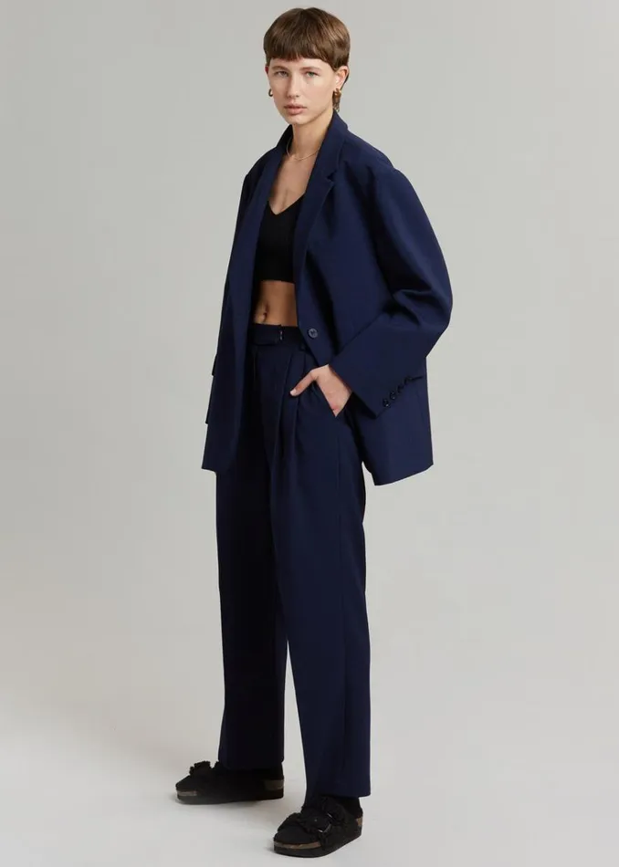 The Frankie Shop Bea Blazer 8211 Midnight Blue Shop Suits