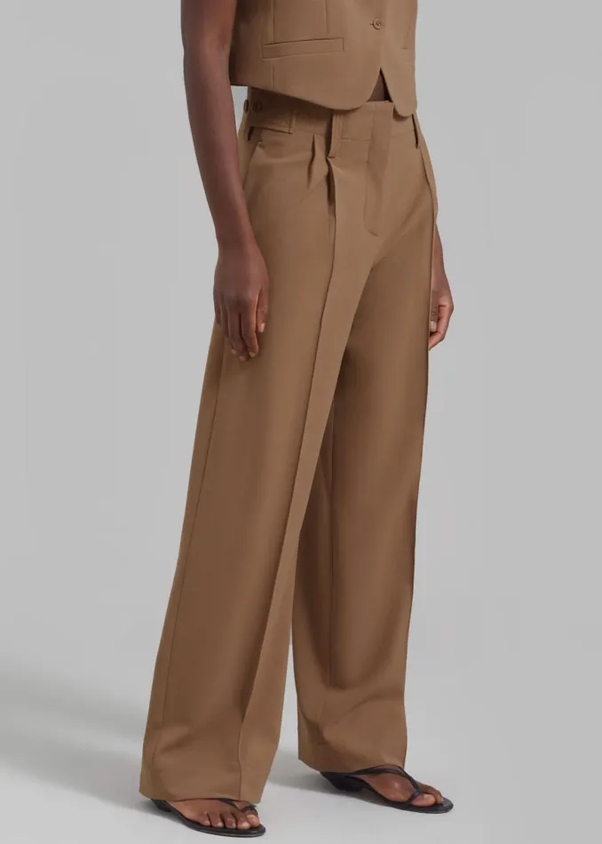 The Frankie Shop Beaufille Ulla Trousers 8211 Camel Shop Clothing