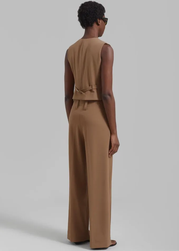 The Frankie Shop Beaufille Ulla Trousers 8211 Camel Shop Clothing