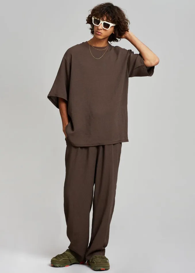 The Frankie Shop Brax Tee 8211 Brown Shop Clothing