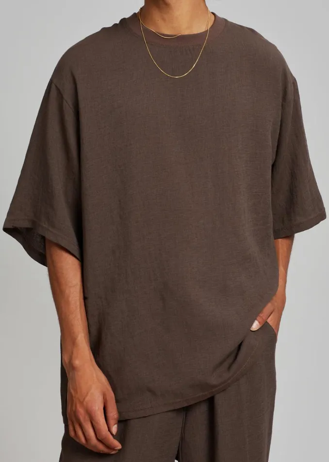 The Frankie Shop Brax Tee 8211 Brown Shop Clothing