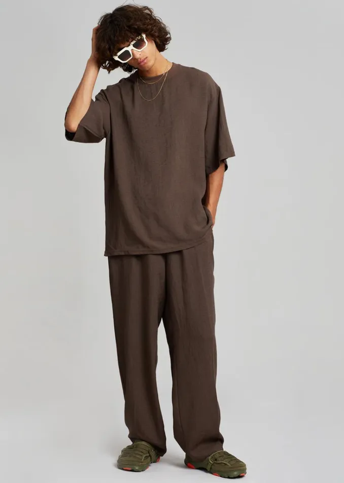 The Frankie Shop Brax Tee 8211 Brown Shop Clothing