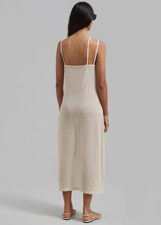 The Frankie Shop Cali Crochet Dress 8211 Cream Shop Swimwear