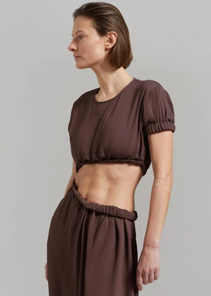 The Frankie Shop Christopher Esber Roll Sleeve Tee Dress 8211 Chocolate Shop Dresses