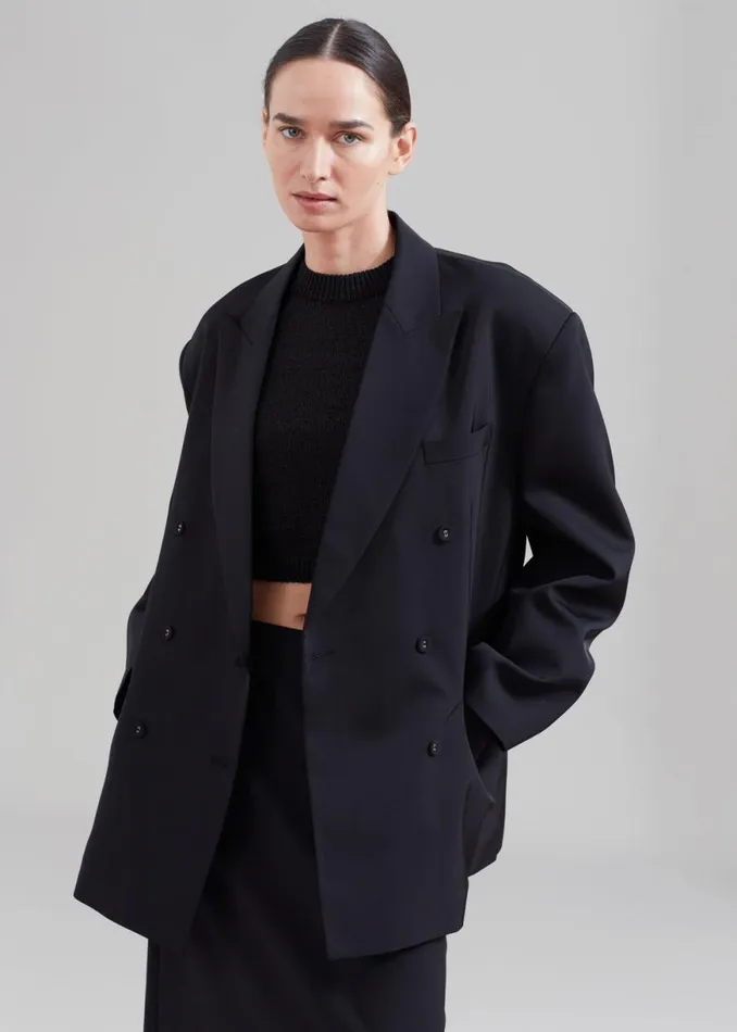 The Frankie Shop Demi Blazer 8211 Black Shop Suits