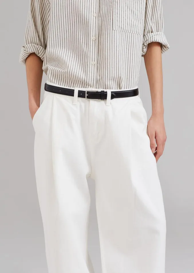 The Frankie Shop Drew Denim Pants 8211 White Shop Denim