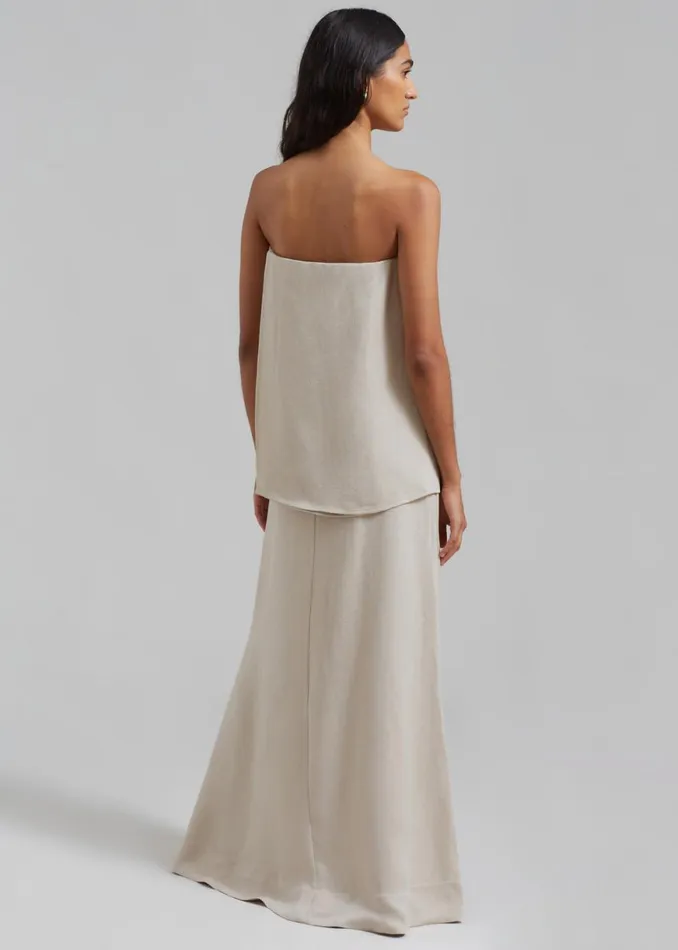 The Frankie Shop Esse Studios Oude Column Top 8211 Oyster Shop Tops