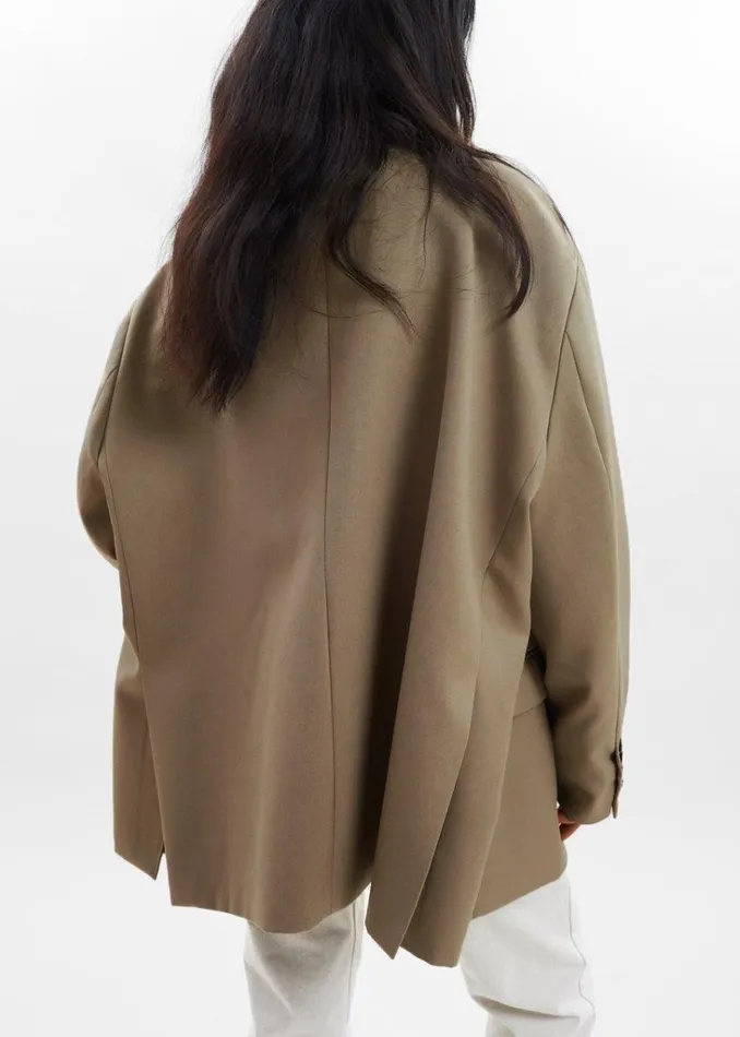 The Frankie Shop Frankie Oversized Boyfriend Blazer 8211 Desert Taupe Shop Outerwear