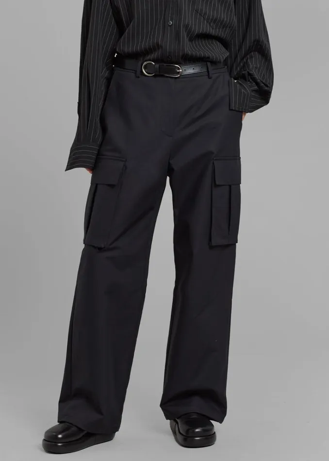 The Frankie Shop Gia Cargo Pants 8211 Black Shop Bottoms