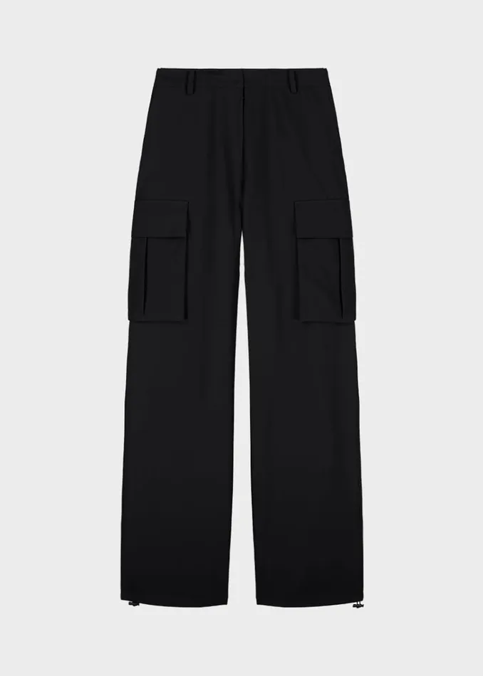 The Frankie Shop Gia Cargo Pants 8211 Black Shop Bottoms