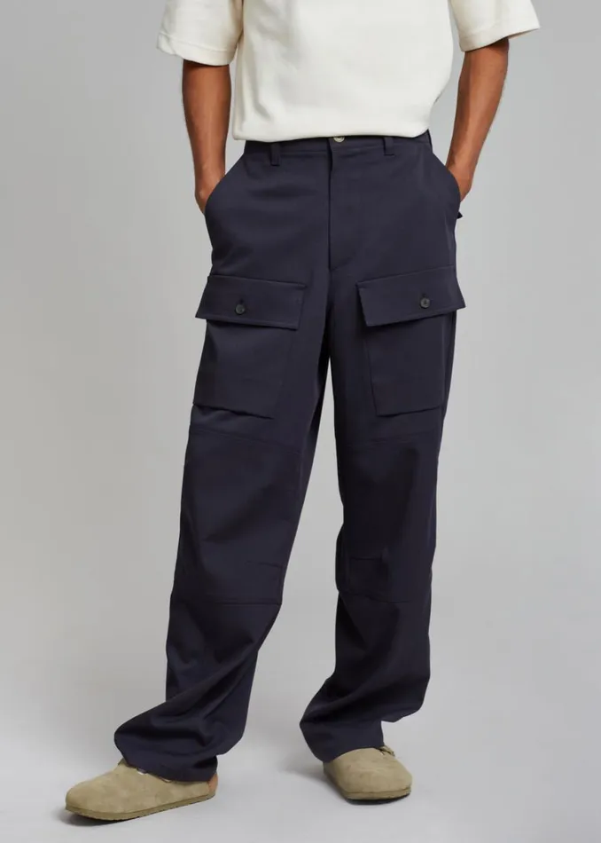 The Frankie Shop Grant Cargo Pants 8211 Navy Shop Clothing