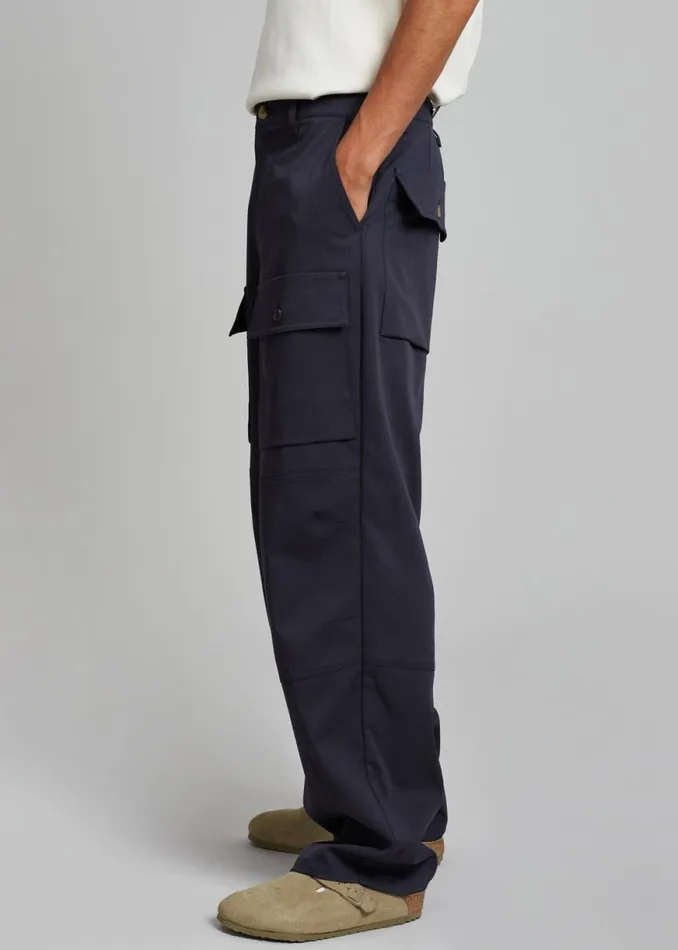The Frankie Shop Grant Cargo Pants 8211 Navy Shop Clothing