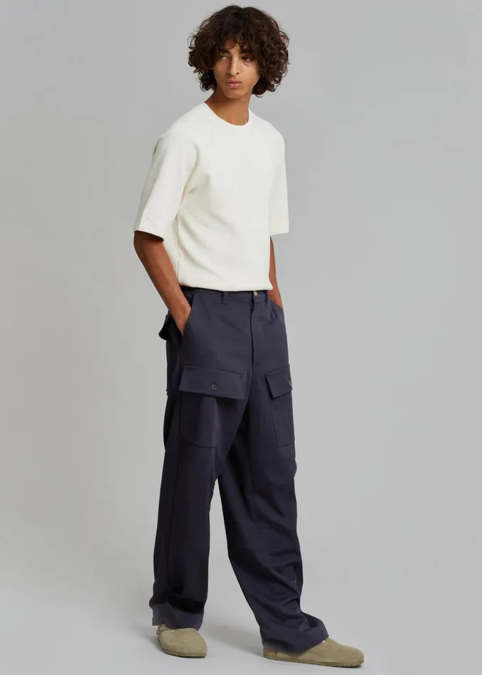 The Frankie Shop Grant Cargo Pants 8211 Navy Shop Clothing