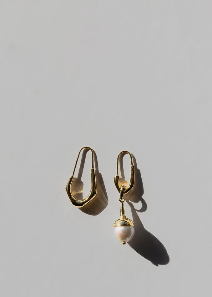The Frankie Shop Jasmin Sparrow Lulu Earrings 8211 Gold Shop Accessories