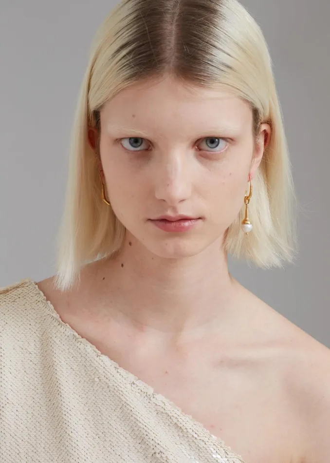 The Frankie Shop Jasmin Sparrow Lulu Earrings 8211 Gold Shop Accessories