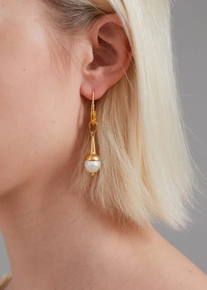 The Frankie Shop Jasmin Sparrow Lulu Earrings 8211 Gold Shop Accessories