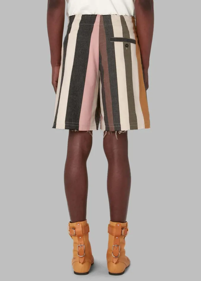 The Frankie Shop JW Anderson Wide Leg Shorts 8211 FlaxMulti Shop Clothing