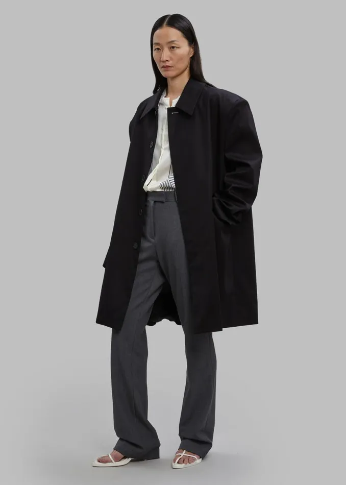 The Frankie Shop Kolari Straight Pants 8211 Grey Shop Bottoms