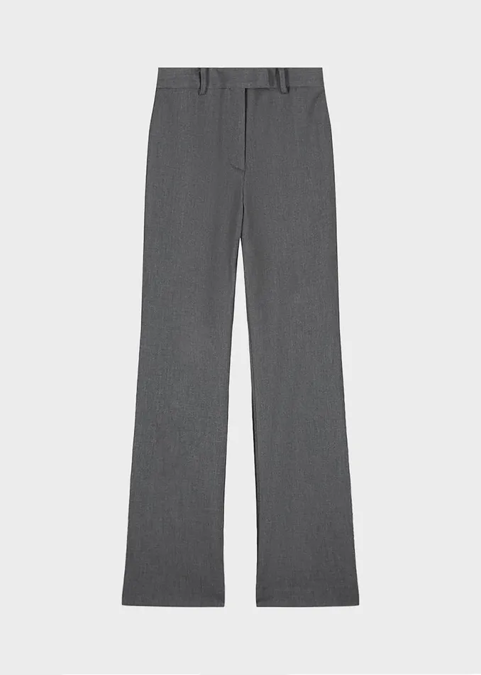 The Frankie Shop Kolari Straight Pants 8211 Grey Shop Bottoms