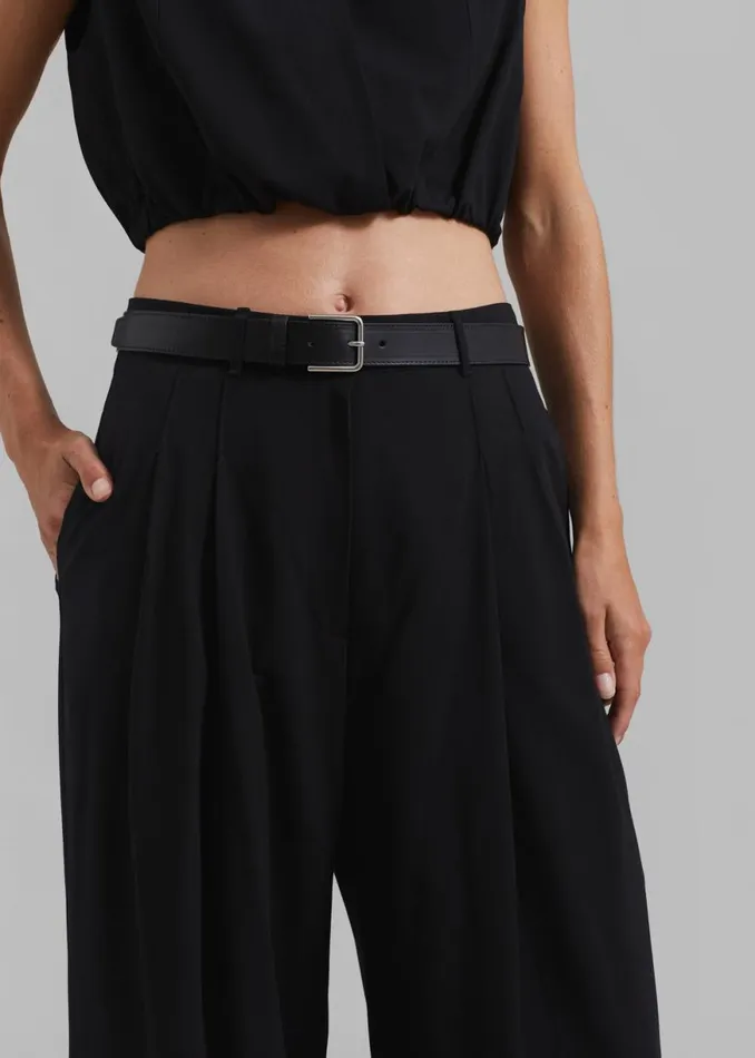 The Frankie Shop Lilly Pleated Trousers 8211 Black Shop Clothing