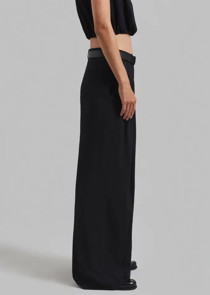 The Frankie Shop Lilly Pleated Trousers 8211 Black Shop Clothing