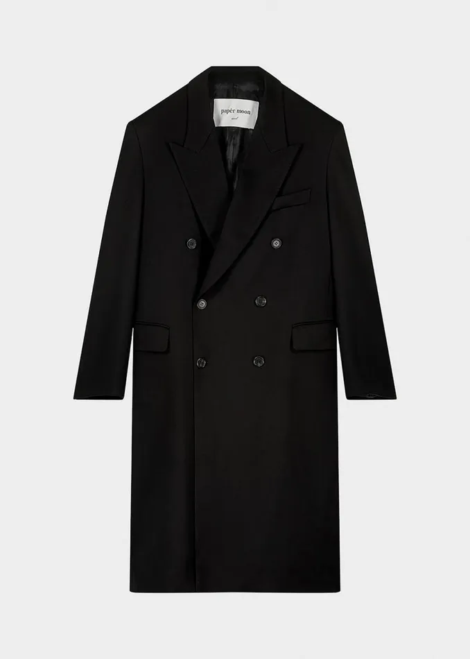 The Frankie Shop London Double Breasted Coat 8211 Black Shop Outerwear