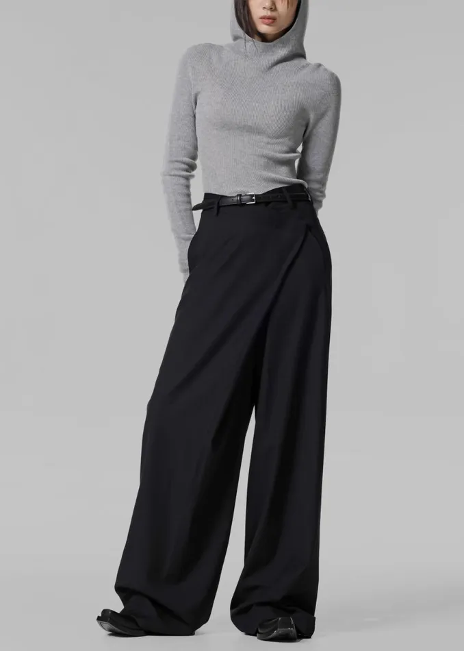 The Frankie Shop Marjorie Asymmetrical Trousers 8211 Black Shop Clothing