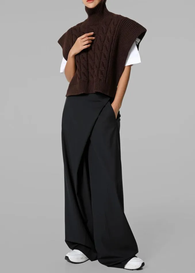 The Frankie Shop Marjorie Asymmetrical Trousers 8211 Black Shop Clothing
