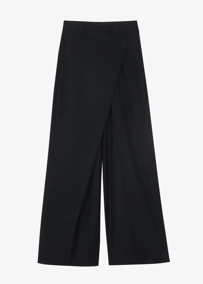 The Frankie Shop Marjorie Asymmetrical Trousers 8211 Black Shop Clothing
