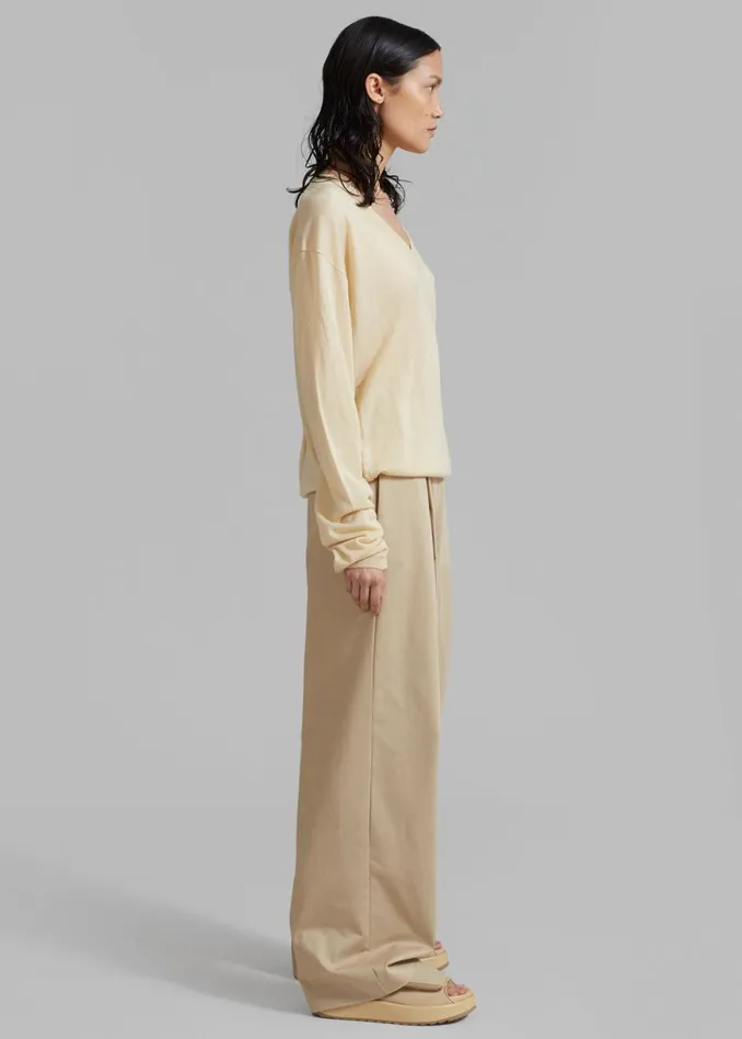 The Frankie Shop Matteau Summer Chino 8211 Sand Shop Bottoms