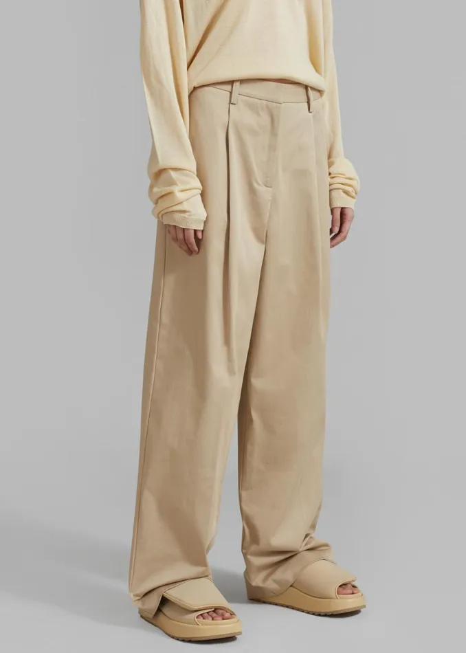 The Frankie Shop Matteau Summer Chino 8211 Sand Shop Bottoms