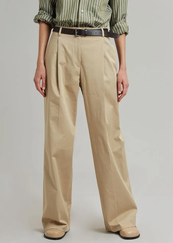 The Frankie Shop Matteau Summer Chino 8211 Sand Shop Bottoms