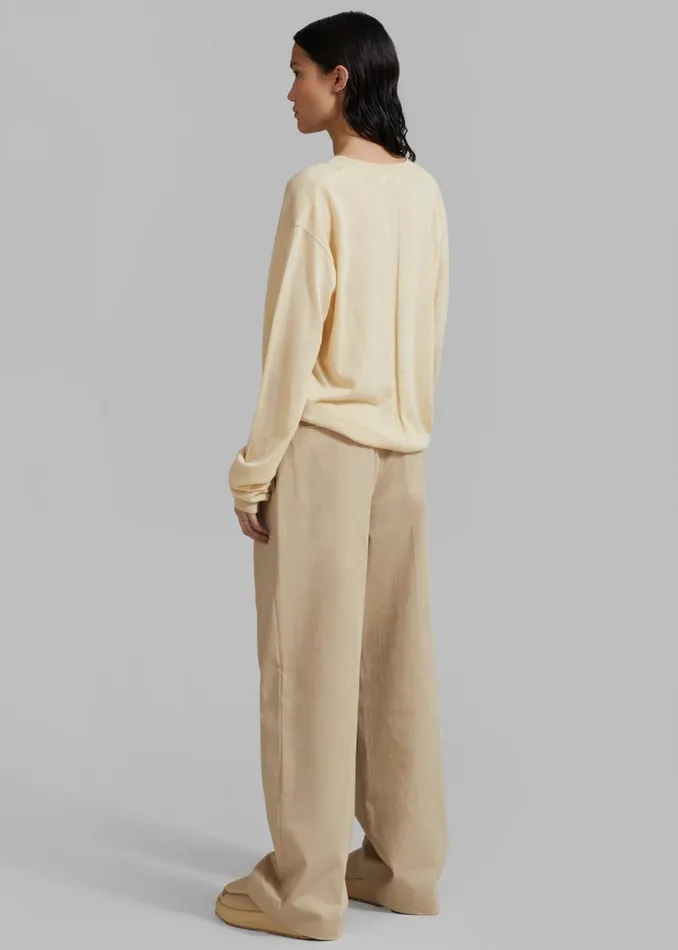 The Frankie Shop Matteau Summer Chino 8211 Sand Shop Bottoms