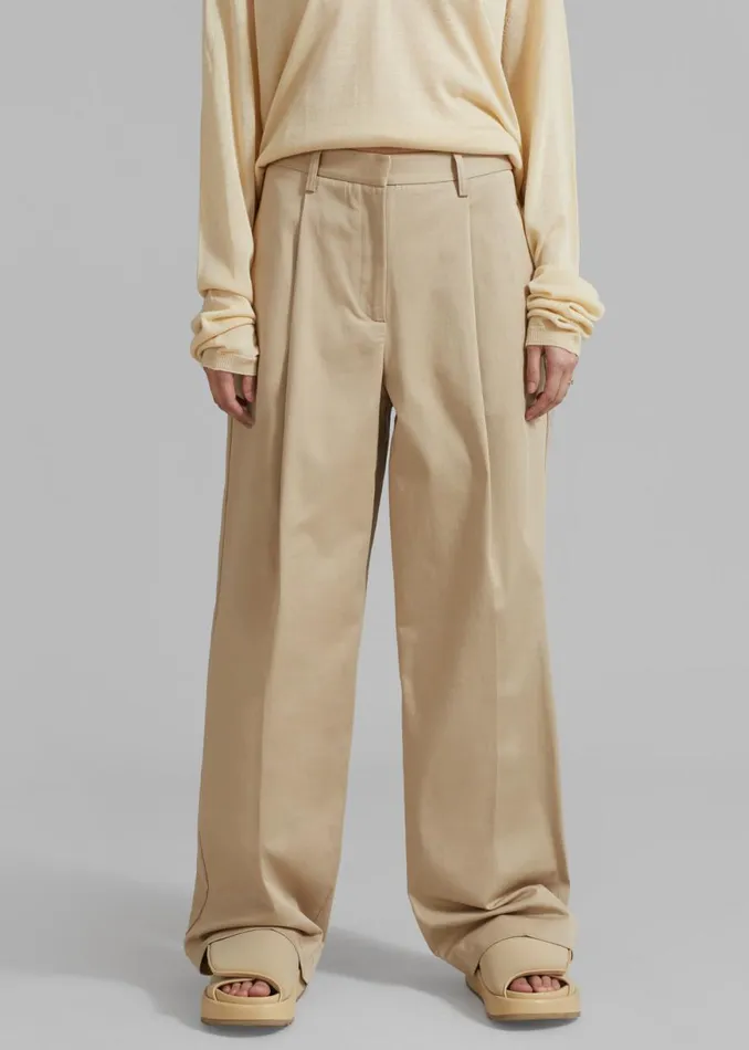 The Frankie Shop Matteau Summer Chino 8211 Sand Shop Bottoms