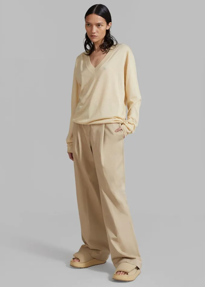 The Frankie Shop Matteau Summer Chino 8211 Sand Shop Bottoms